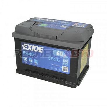 Аккумулятор EXIDE 60A/h 540A обратная R+ 242х175х175