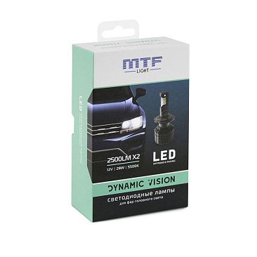 Лампа светодиодная H11 12V MTF Light Dynamic Vision 5500K (комплект 2шт)