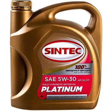Масло моторное синтетическое SINTEC PLATINUM API SL/CF SAE 5w30 4л