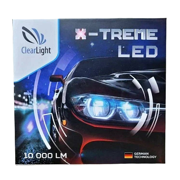 Лампа светодиодная H7 12V Clearlight X-Treme 10000lm 6000K (комплект 2шт)