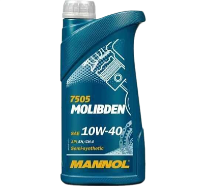 Масло моторное полусинтетическое MANNOL MOLIBDEN 7505 SN/CH-4 (с молибденом) 10w40 1л