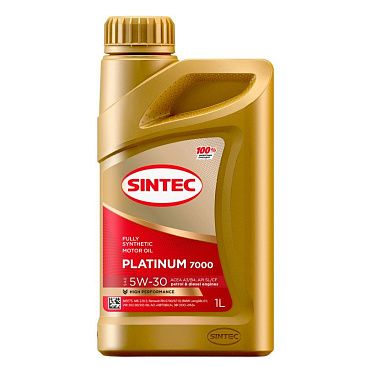 Масло моторное синтетическое SINTEC PLATINUM API SL/CF SAE 5w30 1л