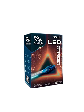 Лампа светодиодная H1 12V Clearlight Performance 7500lm 6000K (комплект 2шт)