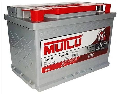 Аккумулятор MUTLU 75A/ч 720А (обратная полярность, 278x175x190)