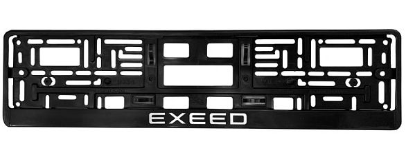 Рамка номера SDS Exclusive "EXEED", тиснение, серебро