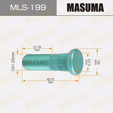Шпилька колесная MASUMA M12x1.25