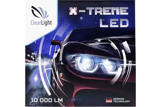Лампа светодиодная HB4 12V Clearlight X-Treme 10000lm 6000K (комплект 2шт)