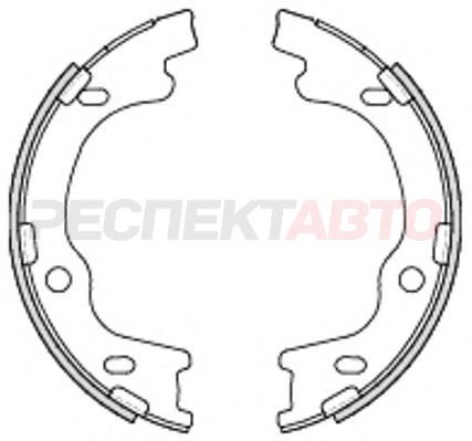 Колодки ручного тормоза 