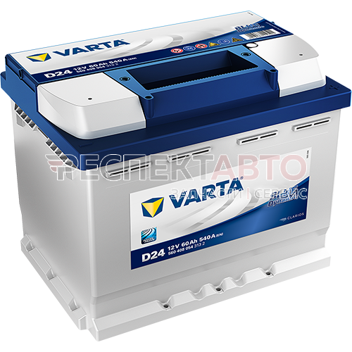 Аккумулятор VARTA Blue Dynamic D24 60A/h 540A обратная R+ 242х175х190