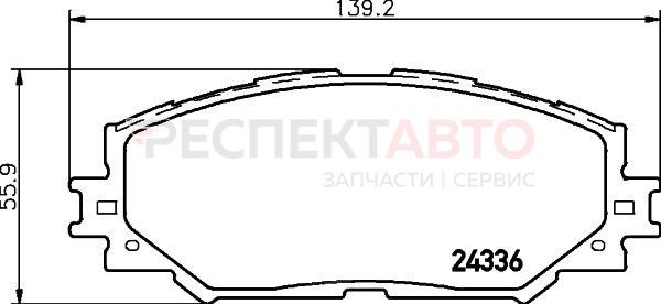 Колодки тормозные передние