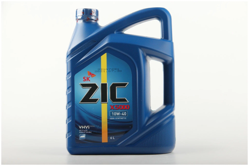 Масло моторное полусинтетическое ZIC X5 10w40 6л