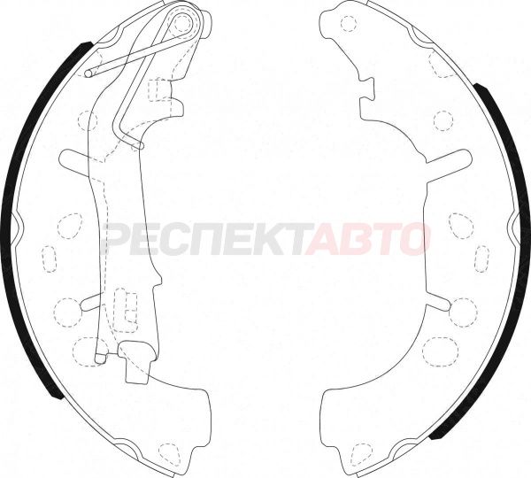 Колодки тормозные задние (барабан)