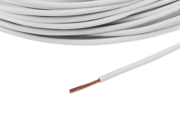 Провод Cargen ПВАМ белый 0,5 мм2 1м