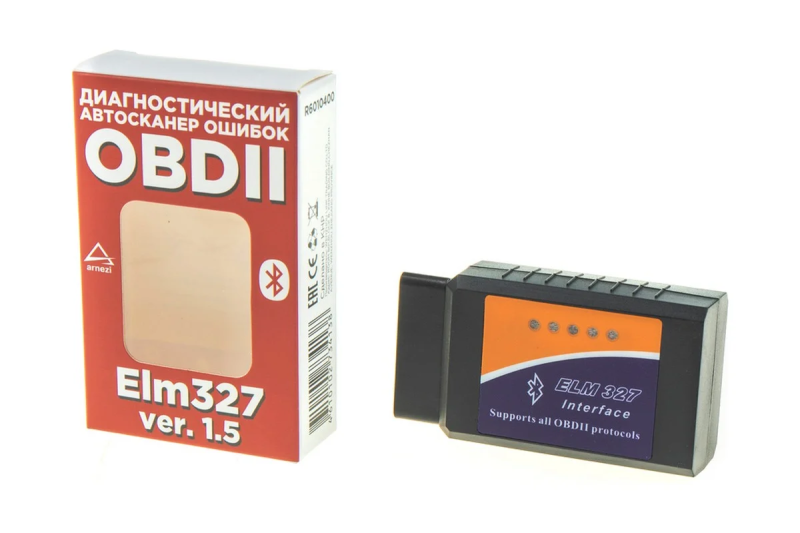Сканер диагностический ARNEZI OBDII, ELM 327 Bluetooth, V1.5