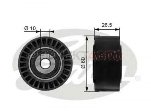 Ролик обводной ремня приводного 