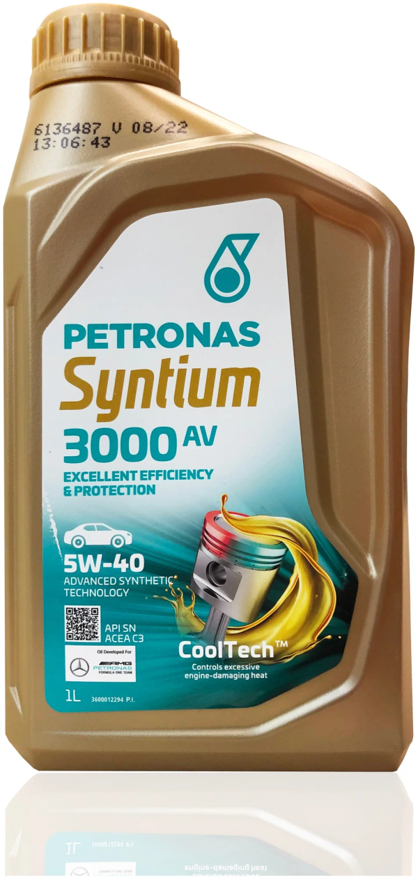 Масло моторное синтетическое Petronas Syntium Syntium 3000 AV 5w40 1л