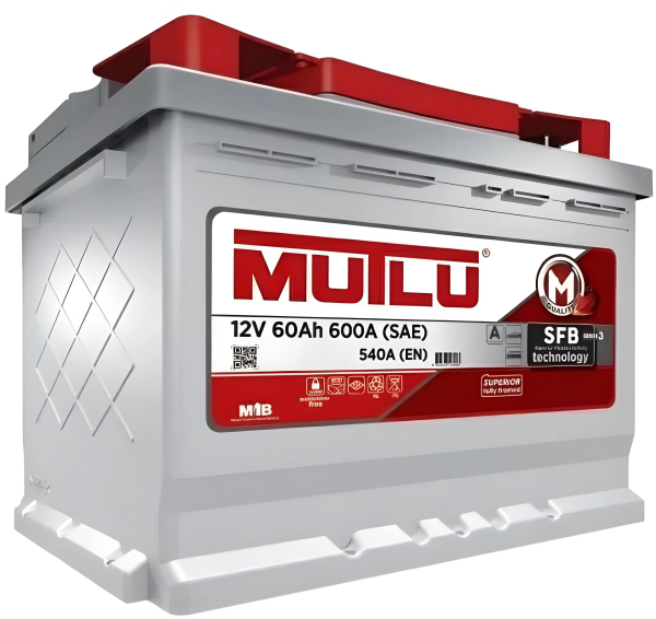 Аккумулятор MUTLU 60А/ч 540А (прямая полярность, 242x175x190)