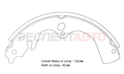 Колодки тормозные задние (барабан)