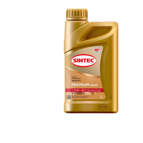 Масло моторное синтетическое SINTEC PREMIUM 9000 API SN, ACEA A3/B4 SAE 5w40 1л
