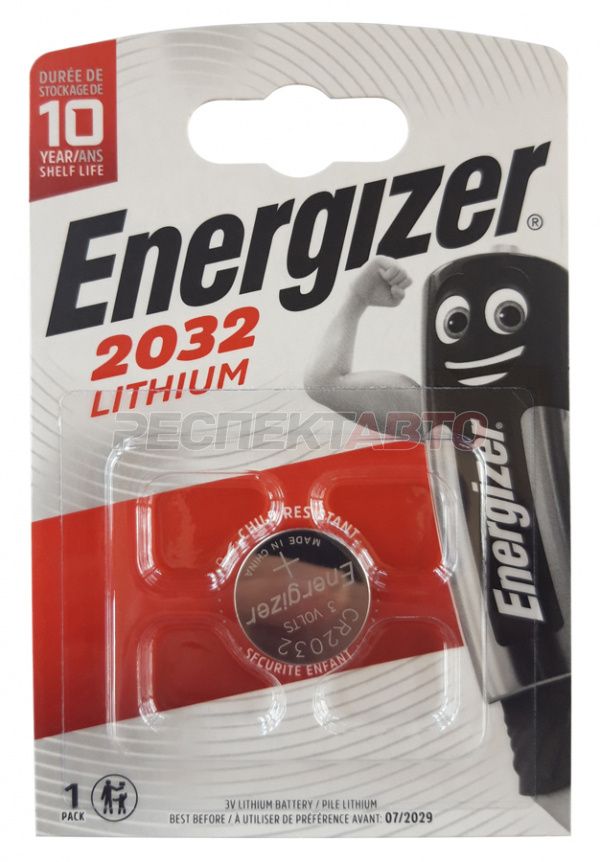 Батарейка Energizer CR2032 3V 1шт (E301021302)