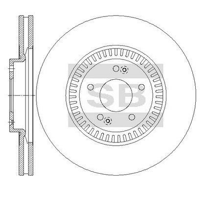 Диск тормозной передний