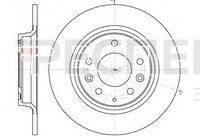 Диск тормозной задний