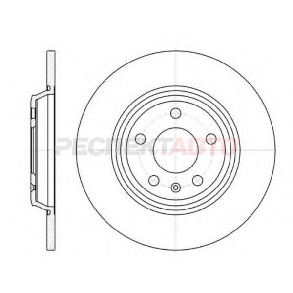 Диск тормозной задний