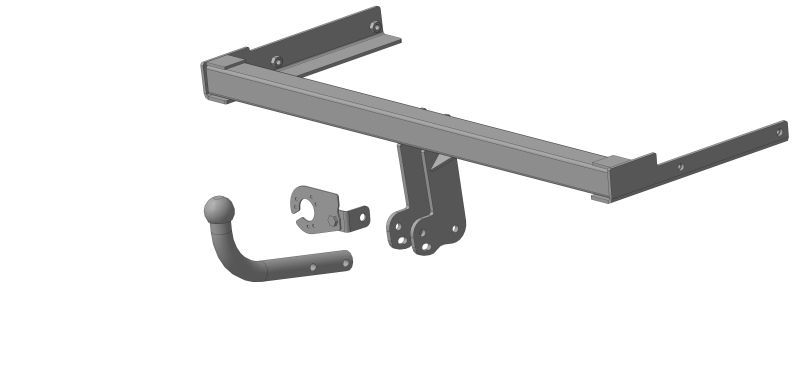 Фаркоп Volkswagen Polo седан 2010-2020, лифтбек 2020-, Skoda Rapid 2012-2020, 2020-