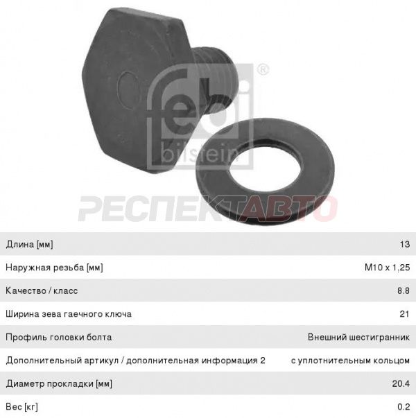 Пробка картера