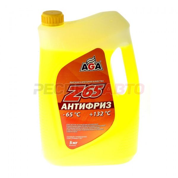 Антифриз AGA желтый G12++ 5кг