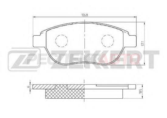 Колодки тормозные передние