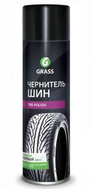 Чернитель резины GRASS "Tire Polish" (аэрозоль) 650мл
