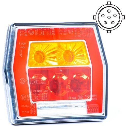 Фонарь светодиодный с подсветкой номера (разъем bayonet)