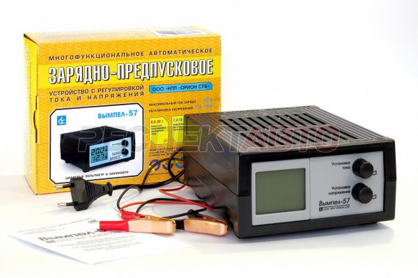Зарядно-предпусковое устройство ВЫМПЕЛ 57, 0-20А, 7,4-18В (цифровой, автомат)