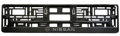 Рамка номера SDS Exclusive "NISSAN new", тиснение, серебро