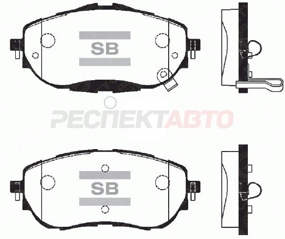 Колодки тормозные передние
