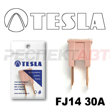 Предохранитель FJ14 Tesla 30A (кубик с ножками)