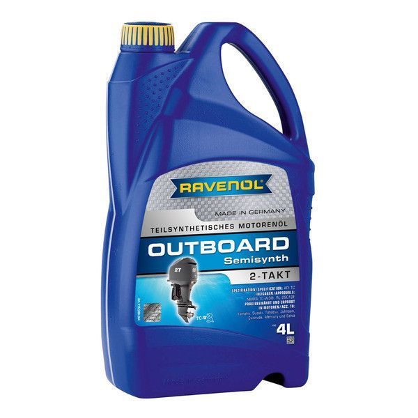 Масло моторное полусинтетическое Ravenol Outboardoel 2T Teilsynth 4л