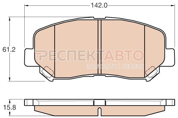 Колодки тормозные передние