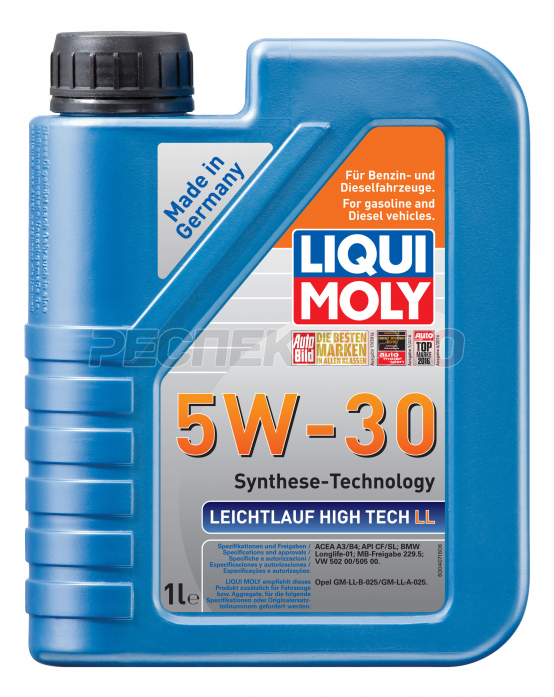 Масло моторное синтетическое LIQUI MOLY  LEICHTLAUF HIGH TECH LL 5w30 1л