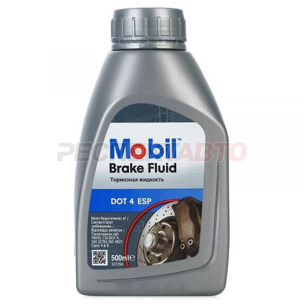 Жидкость тормозная MOBIL BRAKE FLUID DOT-4 ESP 0.5л