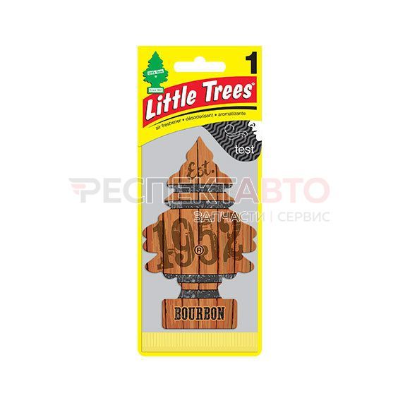 Ароматизатор Little Trees елочка ("Бурбон", бумажный) CAR FRESHNER