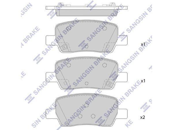 Колодки тормозные задние