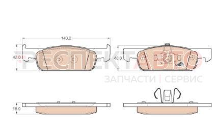 Колодки тормозные передние
