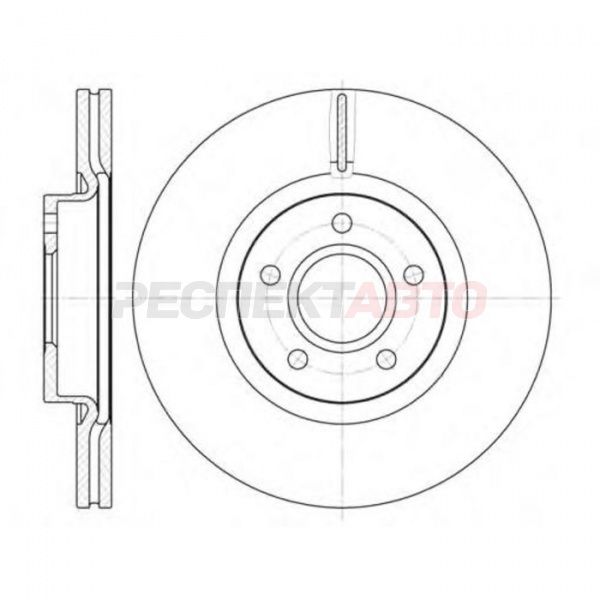 Диск тормозной передний