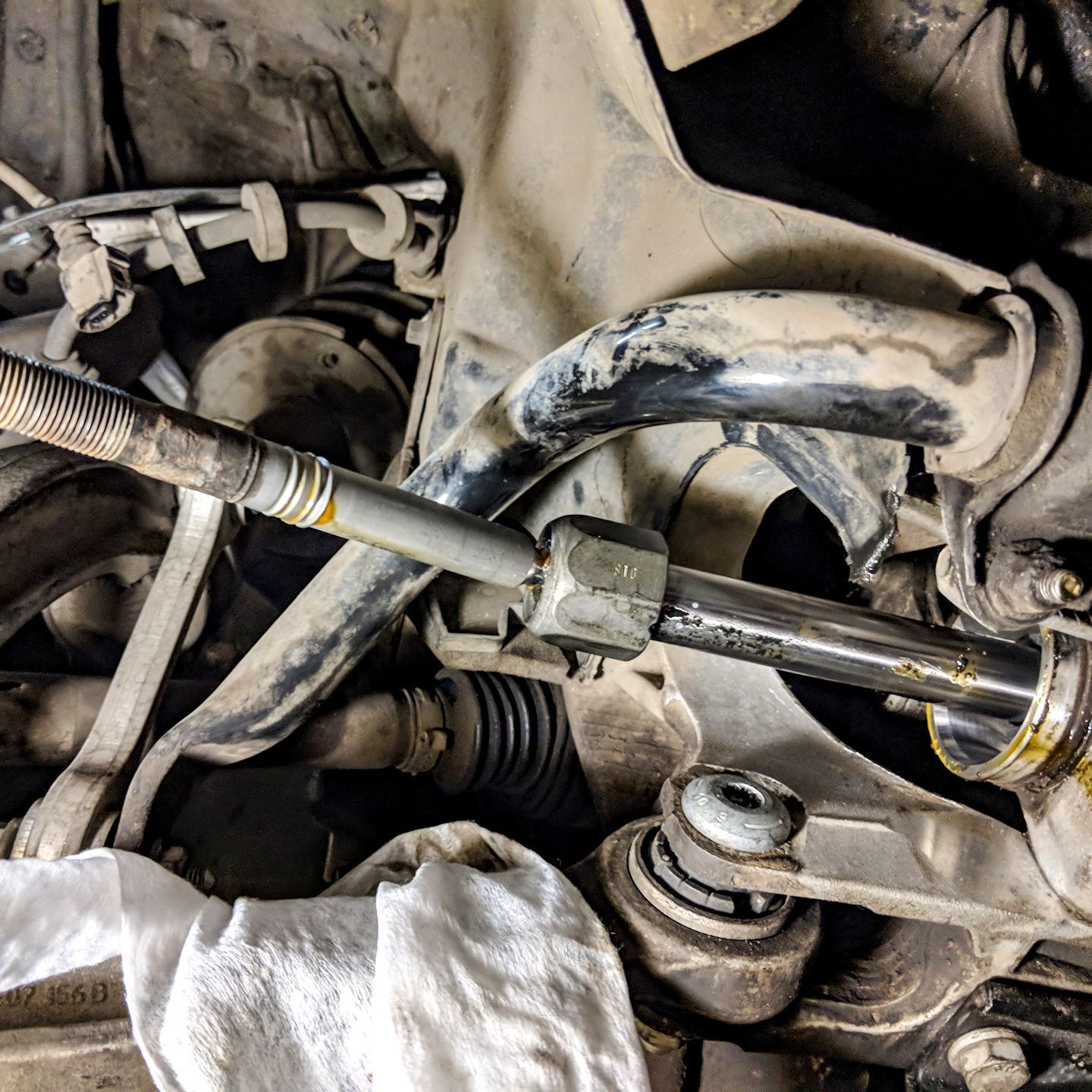 Замена рулевой тяги