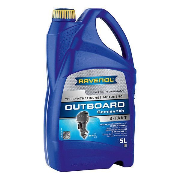 Масло моторное полусинтетическое Ravenol Outboardoel 2T Teilsynth 5л