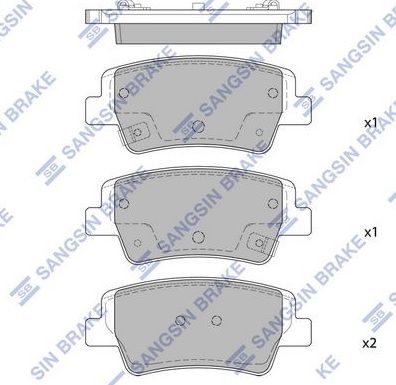 Колодки тормозные задние