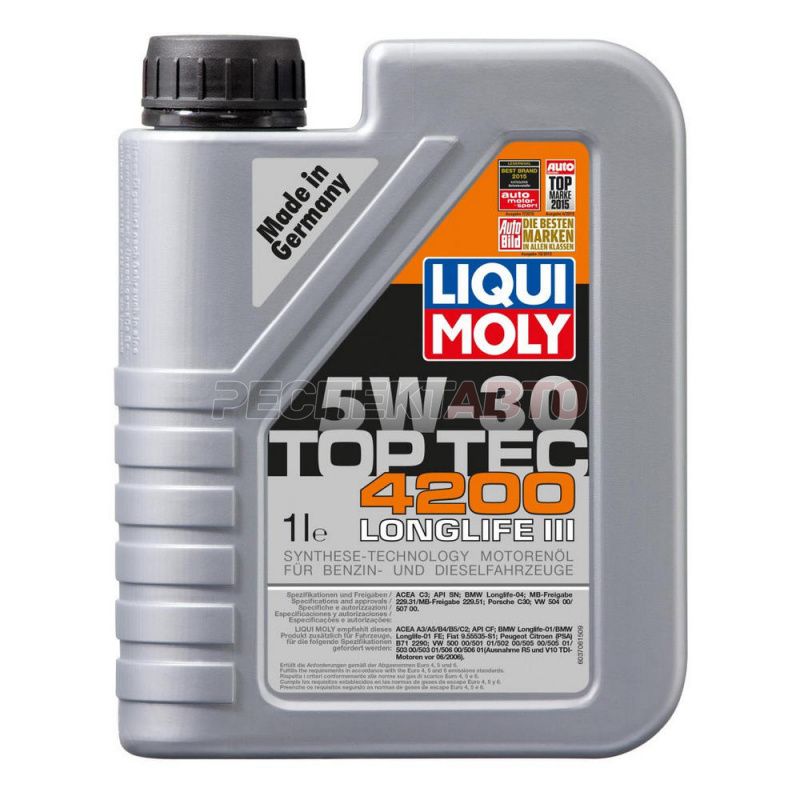 Масло моторное синтетическое LIQUI MOLY TOP TEC 4200 5w30 1л