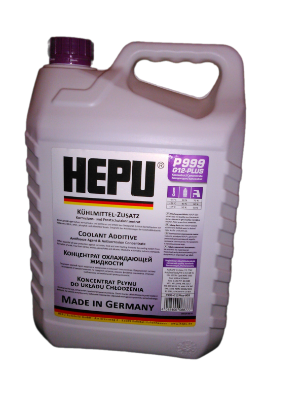 Антифриз HEPU (фиолетовый G12++, концентрат) 5л